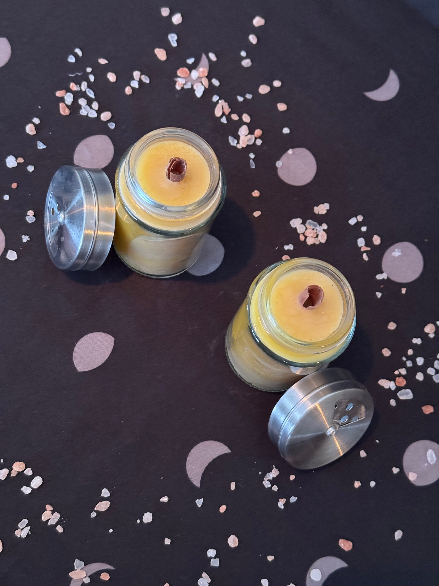 Salt & Pepper Shakers in Tin