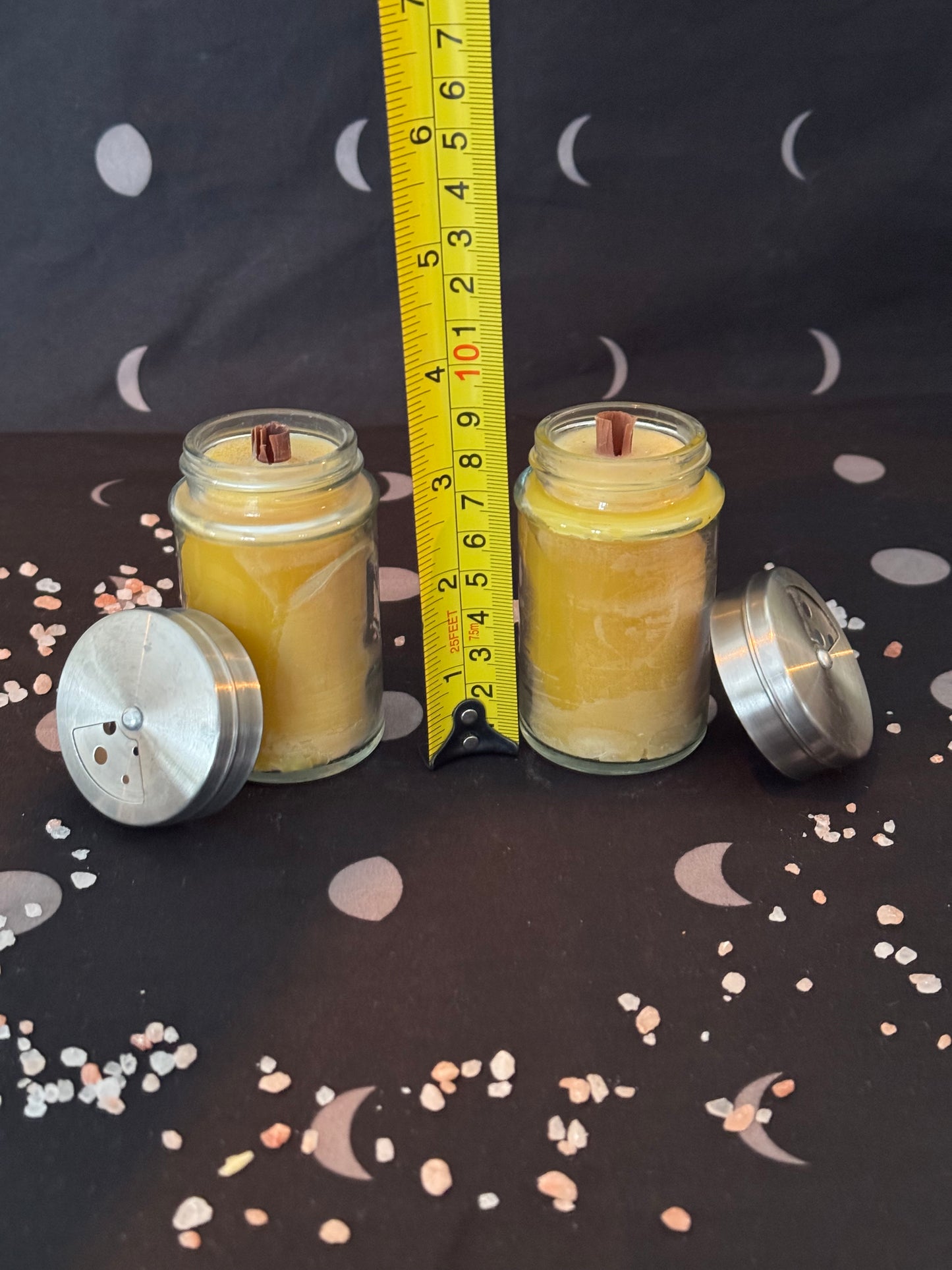 Salt & Pepper Shakers in Tin