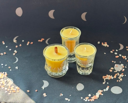 Vintage Fluted Bottom Shot Glass Trio