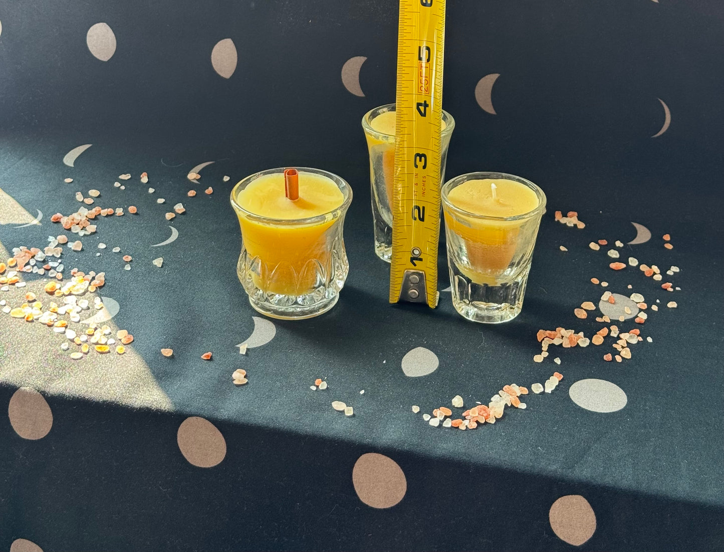 Vintage Fluted Bottom Shot Glass Trio