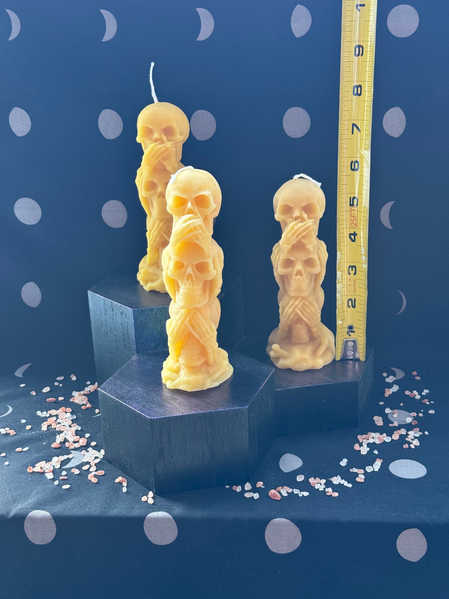 Tall Skull Tower Candle